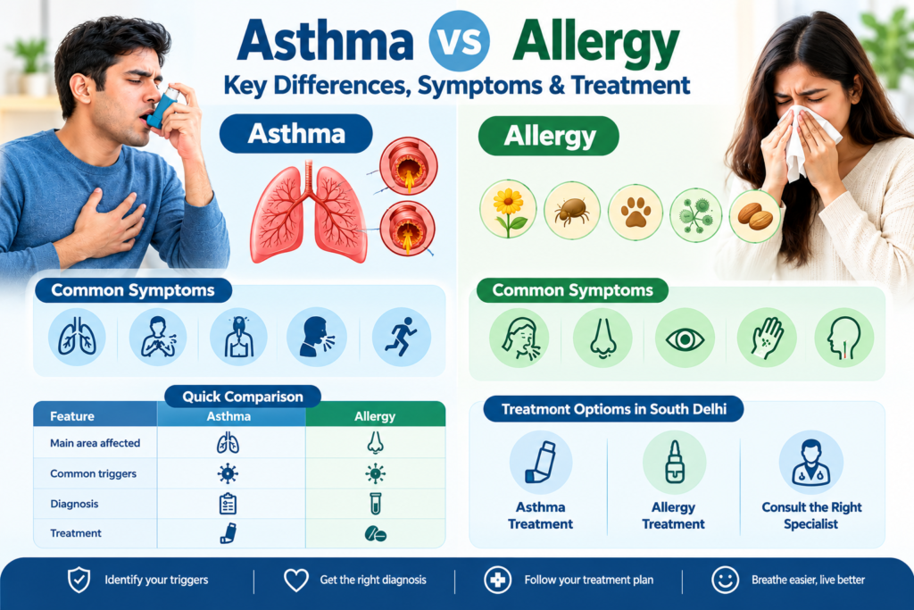 Asthma vs Allergy